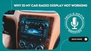 why is my car radio display not working