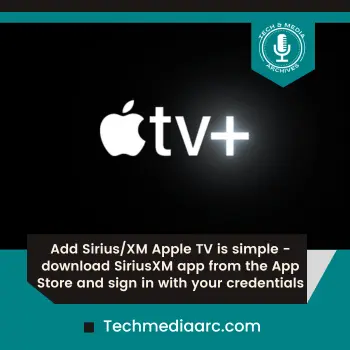 Can I share my Sirius Account - add into apple tv